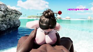 POV - Next Door Horny Teen Giving My BBC A Huge Blowjob - 3D Animation