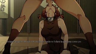 Seducing Moegi Utatane to give us a Blowjob - Naruto Shinobi Lord