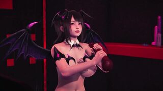 Succubus Girl Fucked the Devil in Honor of Halloween