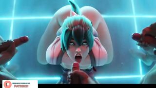 KIRIKO DONUTS SERVICE HENTAI STORY | OVERWATCH KIRIKO ANAL CREAMPIE 4K 60FPS