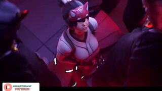 KIRIKO DONUTS SERVICE HENTAI STORY | OVERWATCH KIRIKO ANAL CREAMPIE 4K 60FPS