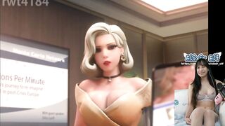 she likes having a good fuck | Rule 34 Hentai Mercy Overwatch creampie