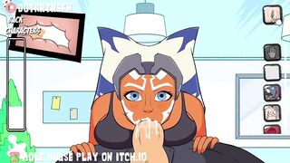 Ahsoka Sloppy Dick Sucking Moaning Orgasm Cum In Mouth - Hole House