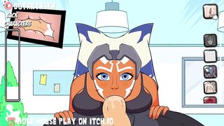 Ahsoka Sloppy Dick Sucking Moaning Orgasm Cum In Mouth - Hole House