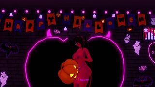 Futa witch succubus fucks a pumpkin