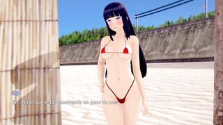 Ayudando a Hinata a Elegir el Traje de Baño de baño mas Pequeño y Pervertido Posible - Naruto Traine