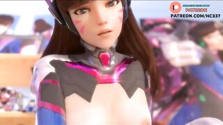 THE AMAZING D.VA HENTAI COMPILATION | OVERWATCH HENTAI 4K 60FPS