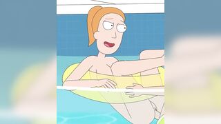 Rick and Morty - A Way Back Home - Sex Scene Only - Part 65 Summer Fucked In The Pool By LoveSkySanX