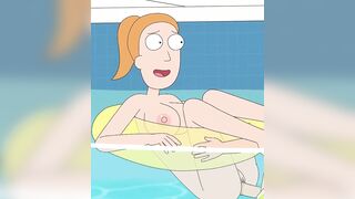 Rick and Morty - A Way Back Home - Sex Scene Only - Part 65 Summer Fucked In The Pool By LoveSkySanX