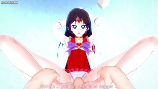 Sailor Rei from Sailor Moon Gives You A Footjob Hentai POV