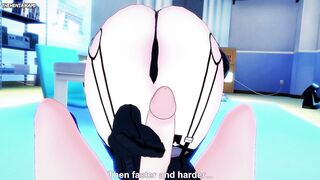 Cinder from RWBY Gives You A Footjob Hentai POV