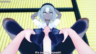 Bea from Pokemon Gives You A Footjob Hentai POV