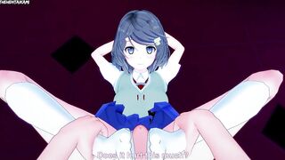 Tomoe from Rascal Does Not Dream Gives You A Footjob Hentai POV