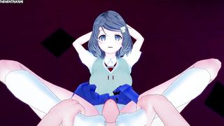 Tomoe from Rascal Does Not Dream Gives You A Footjob Hentai POV