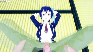 Tsugumi from Nisekoi Gives You A Footjob Hentai POV