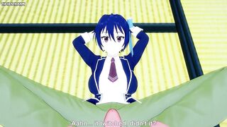 Tsugumi from Nisekoi Gives You A Footjob Hentai POV