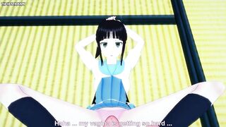 Ruri from Nisekoi Gives You A Footjob Hentai POV