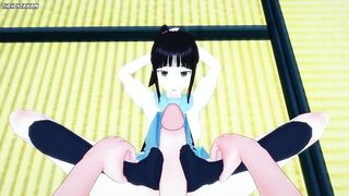 Ruri from Nisekoi Gives You A Footjob Hentai POV