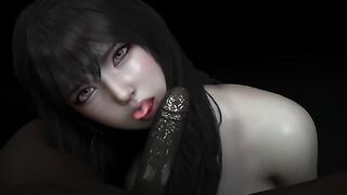 3D big boobs Asian slut cheating with BBC and got orgasm