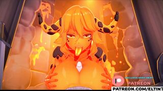 Magma Girl Do Amazing Hottest Titjob And Getting Cum / Best Cartoon Hentai 4k 60fps