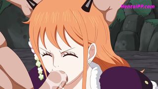 The Best Pirate Nami Gets In Trouble ( HENTAI Uncensored )