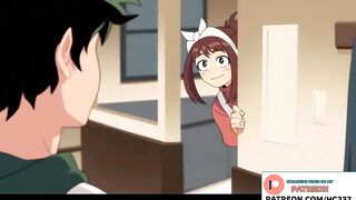 URARAKA X DEKU LOVE STORY FULL HENTAI ANIMATION CUTE BLOWJOB AND CREAMPIE - MY HERO ACADEMIA HENTAI