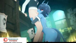 CUTE SUCCUBUS GIRL DO A PERFECT BLOWJOB HENTAI ANIMATION 4K 60FPS