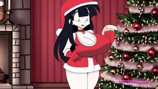 Lewd Christmas Wish Huge Tits Brunette First Tittyfuck