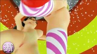 3DGSPOT - XXXmas Bimbo Dancers Shake Their Big Tits! 3D ANIMATION!