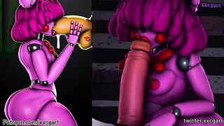 Fnaf hentai Bon bon and bonet - hentai art by xxcgart