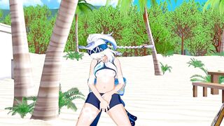 Mualani beach masturbation (Genshin hentai)