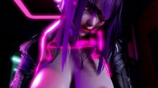 3D cosplay slut naked her big boobs got fucked by big cock stranger