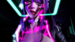 3D cosplay slut naked her big boobs got fucked by big cock stranger