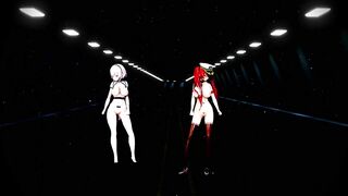 MMD R 18 Honolulu and Sirius Azur Lane Tandem for Making your Dick Cry and Soft 3D Hentai