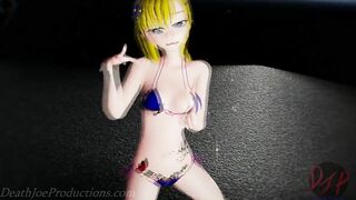 MMD R18 Aylin in a Blue Bikini - Booo - 1045