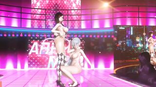 【MMD R-18 SEX DANCE】RUBY, WEISS SEXY ASS BUNNY NAUGHTY BIG TITS バニーアス [MMD]