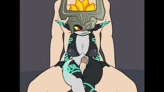 Stacked Midna gives a Thighjob