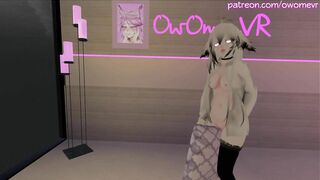 Horny Cat Girl Humps her Pillow until she Cums [intense Moaning, VRchat Erp, 3D Hentai] Preview