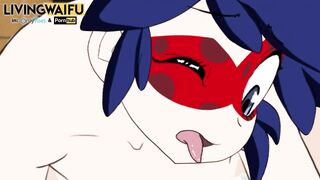 MIRACOLOUS LADYBUG Marinette Dupain Cheng 2D Real HENTAI Big Ass ANIMATION Booty Riding Cosplay Porn