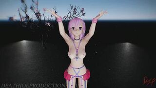 MMD R18 Sexy Pink Misaka Bondage Bikini - Crab Rave - 1078