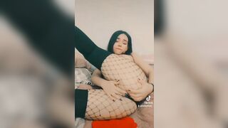 Little Slut is Recorded Touching her Pussy on Tik Tok