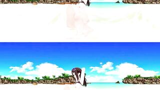 [VR 360] Rin Shibuya Idolmaster Swimwear on the Beach