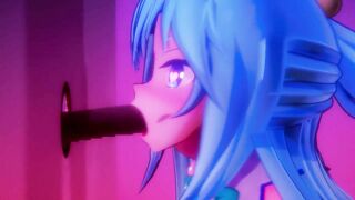 MMD - AQUA GLORYHOLE [konosuba]