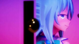 MMD - AQUA GLORYHOLE [konosuba]