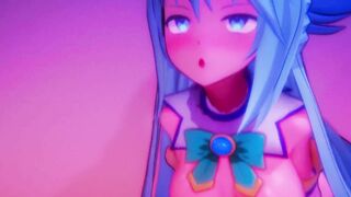 MMD - AQUA GLORYHOLE [konosuba]