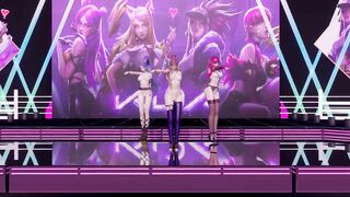 [MMD] Black Pink - how you like that Nude Vers. Ahri Akali Evelynn Kaisa 3D Erotic Dance