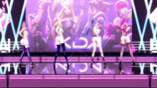 [MMD] Black Pink - how you like that Nude Vers. Ahri Akali Evelynn Kaisa 3D Erotic Dance