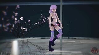 MMD R18 Nude Pink Misaka - Roll Deep 1094