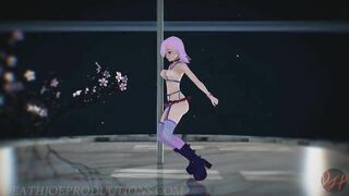 MMD R18 Nude Pink Misaka - Roll Deep 1094