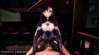 Genshin Impact - Mona Pub Cowgirl